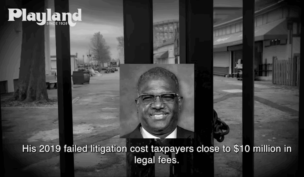 Ken Jenkins left Playland in ruins. I will save it for future generations while protecting the taxpayers.